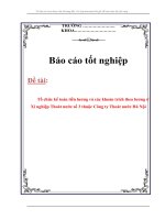 Đề cương báo cáo thực tập Tổ chức kế toán tiền lương và các khoản trích theo lương ở Xí nghiệp Thoát nước số 3 thuộc Công ty Thoát nước Hà Nội