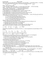 bài tập trắc nghiệm ôn thi đại học môn lý