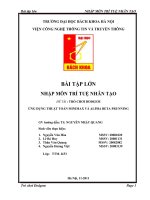 TRÒ CHƠI DODGEM ỨNG DỤNG THUẬT TOÁN MINIMAX và ALPHA BETA PRUNNING