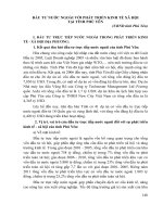 ĐẦU tư nước NGOÀI với PHÁT TRIỂN KINH tế xã hội tại TỈNH PHÚ yên 