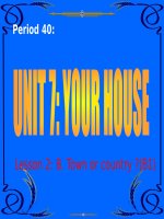 Unit 7  Your house  lesson 2 B1