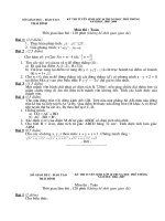 De thi vao 10 mon toan thai binh tu nam 2006 2014