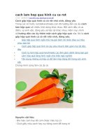 Cách làm hộp quà hình củ cà rốt