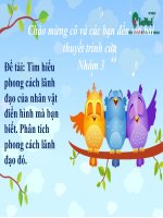 Slide quản trị đa văn hóa tìm hiểu phong cách lãnh đạo của nhân vật điển hình mà bạn biết  phân tích phong cách lãnh đạo đó