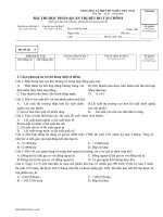 Đề thi môn Quản trị rủi ro có đáp án