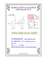 HỆ THỐNG LÝ THUYẾT BÀI TẬP CHƯƠNG DÒNG ĐIỆN XOAY CHIỀU THẦY VŨ ĐÌNH HOÀNG