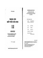 Ebook trọng tâm kiến thức hóa học 12   hóa hữu cơ   phần 1   đỗ xuân hưng