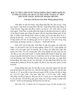 ĐẦU tư TRỰC TIẾP nước NGOÀI TRONG PHÁT TRIỂN KINH tế xã hội và CÔNG tác QUẢN lý NHÀ nước về đầu tư TRỰC TIẾP nước NGOÀI dưới góc độ địa PHƯƠNG 