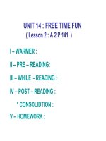 Unit 14  Freetime fun A2