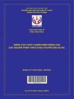Nâng cao chất lượng điện năng của các nguồn phân tán có bộ chuyển đổi DC AC
