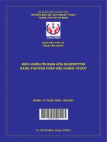 Điều khiển ổn định hóa quadrotor bằng phương pháp điều khiển trượt