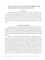 Phân tích cơ sở lý luận, nội dung và cách thực hiện quan điểm Phân tích mâu thuẫn. Từ đó liên hệ với công việc chuyên môn của A/C (Bài được 8đ)