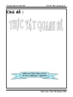 chủ đề thực vật quanh bé