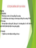 SỬ DỤNG ĐỒNG HỒ VẠN NĂNG