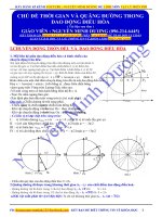 CHUYÊN ĐỀ THỜI GIAN VÀ QUÃNG ĐƯỜNG TRONG DAO ĐỘNG ĐIỀU HÒA_THẦY NGUYỄN MINH DƯƠNG