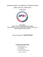 Phân tích cơ cấu và sự biến động của nguồn vốn công ty cổ phần đồ hộp hạ long CANFOCO