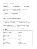 Bài tập Tiếng Anh 7