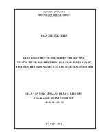 Quản lí giáo dục hướng nghiệp cho học sinh trường trung học phổ thông chà cang huyện nậm pồ, tỉnh điện biên đáp ứng yêu cầu xây dựng nông thôn mới 