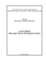 giáo trình hóa phân tích định lượng