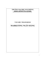 TÀI LIỆU THAM KHẢO MARKETING NGÂN HÀNG 