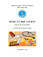 dược lý học cơ bản 