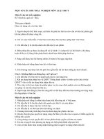 Một số câu hỏi trắc nghiệm môn luật SHTT