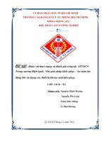 Khảo sát thực trạng và đánh giá công tác ATVSCN  trong xưởng điện lạnh  nêu giải pháp khắc phục   an toàn lao động khi sử dụng các thiết bị khoan mài tiện phay 