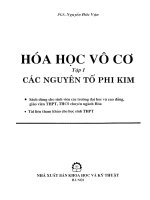 HÓA HỌC VÔ CƠ PHI KIM ĐH Y DƯỢC TP HCM