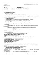 GIÁO ÁN TIẾNG ANH 7 Unit 12