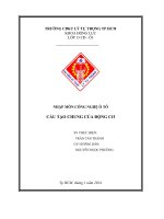 NHẬP môn CÔNG NGHỆ ô tô cấu tạo CHUNG của ĐỘNG cơ 