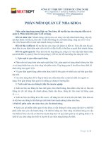 Phần mềm quản lý Nha khoa NEXTSOFT.VN