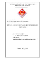 Đề tài khóa luận TN   đề XUẤT các BIỆN PHÁP làm VIỆC NHÓM HIỆU QUẢ TRÊN MẠNG