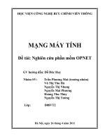 Nghiên cứu và ứng dụng mô phỏng bằng phần mềm opnet