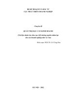 QUẢN TRỊ HẬU CẦN KINH DOANH