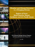 Weather and Climate Extremes in a Changing Climate Regions of Focus: North America, Hawaii,  Caribbean, and U.S. Pacific Islands