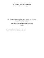 tieu luan Nghiên cứu Kinh doanh sách trực tuyến tại công ty Sức mạnh ngòi bút