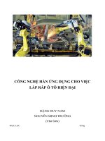 Công nghệ hàn ứng dụng cho lắp ráp ô tô