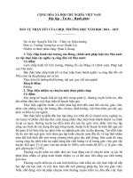 BẢN TỰ NHẬN XÉT CỦA CÁN BỘ QUẢN LÝ TRƯỜNG HỌC