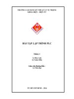 Đề cương bài tập PLC 