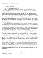 Luận văn Tìm hiểu vũ khí hủy diệt