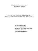 PHIẾU MÔ TẢ DỰ ÁN DẠY HỌC TÍCH HỢP LIÊN MÔN