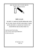 THỰC TRẠNG tổ CHỨC, HOẠT ĐỘNG và ĐỊNH HƯỚNG đổi mới của UBND HUYỆN THƯỜNG tín   THÀNH PHỐ hà nội GIAI đoạn HIỆN NAY