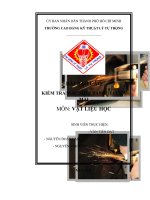 Đề tài KIỂM TRA mác THÉP BẰNG TIA lửa mài 