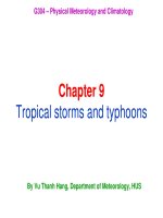 Bài giảng khí hậu học chương 9