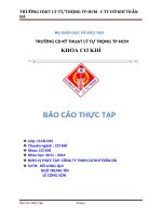 Báo cáo thực tập   CÔNG TY TNHH cơ KHÍ TRẦN đà 