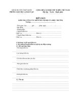 BIÊN BẢN  KIỂM TRA CÔNG TÁC KIỂM TRA NỘI BỘ CỦA HIỆU TRƯỞNG