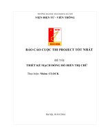 Thiết kế mạch đồng hồ hiển thị chữ