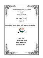 Bài tiểu luận   cuộc khủng hoảng kinh tế năm 1997 và 2008