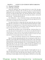 MỘT SỐ GIẢI PHÁP MARKETING NHẰM NÂNG CAO HIỆU QUẢ HOẠT ĐỘNG TRUYỀN THÔNG CỦA CÔNG TY CỔ PHẦN ĐẠI XUÂN