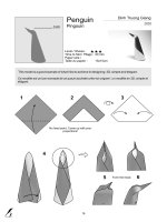 Origami cơ bản: Chim cánh cụt